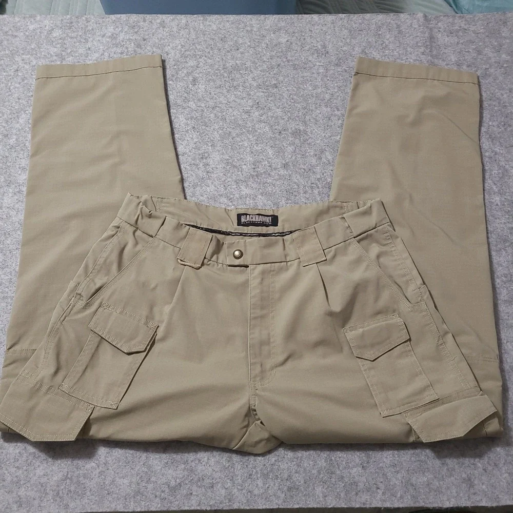 Blackhawk Tactical Pants Mens 40/32 Khaki Lightweight Ripstop Cargo